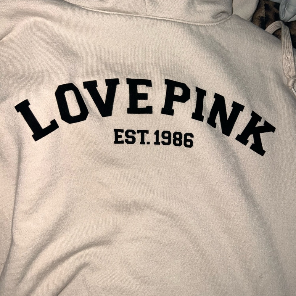 PINK VS fleece lined jacket with hoodie